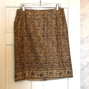 Ann Taylor LOFT print skirt